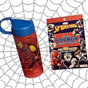 Spider-Man Sticker Book & Water Bottle